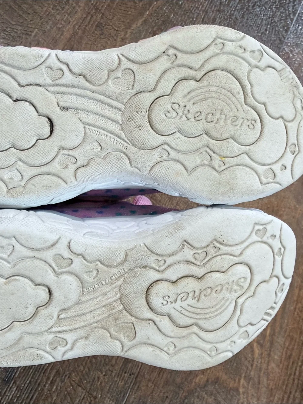 Skechers Pink Pastel Heart Light-Up Kids Sneakers